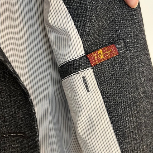 7 for All Mankind Double-Breasted Blazer - Picture 8 of 10